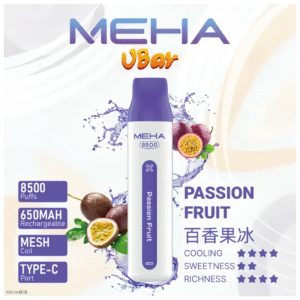 魅嗨MEHA VBar小白條 8500口大容量 一次性拋棄式電子煙【百香果冰】