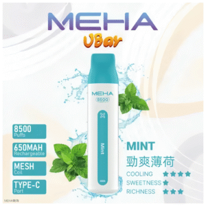 魅嗨MEHA VBar小白條 8500口大容量 一次性拋棄式電子煙【勁爽薄荷】