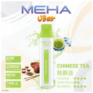 魅嗨MEHA VBar小白條 8500口大容量 一次性拋棄式電子煙【鐵觀音】