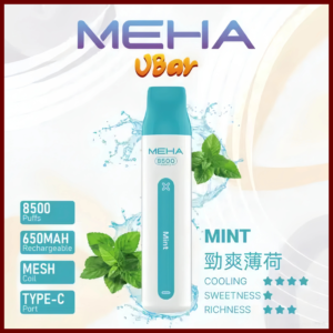 魅嗨MEHA VBar小白條 8500口大容量 一次性拋棄式電子煙【勁爽薄荷】