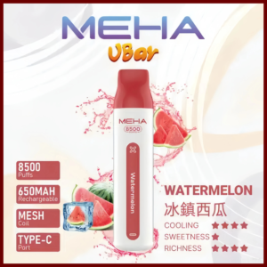 魅嗨MEHA VBar小白條 8500口大容量 一次性拋棄式電子煙【冰鎮西瓜】